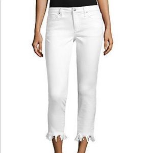 Joe’s jeans high rise straight fray crop jeans